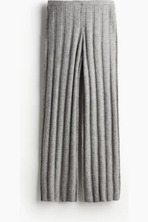 H&M Wool Blend Rib Knit Pants
