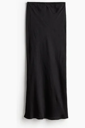 H&M Crinkle Satin Maxi Skirt