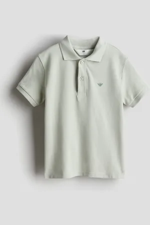 H&M Cotton Piqué Polo Shirt