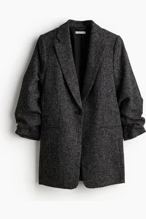 H&M Gathered Sleeve Blazer
