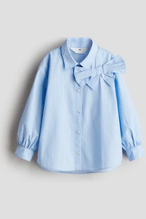 H&M Bow Detail Poplin Blouse
