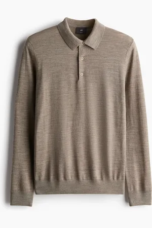 H&M Slim Fit Wool Polo Shirt