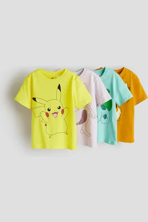 H&M 4-pack Print Tees