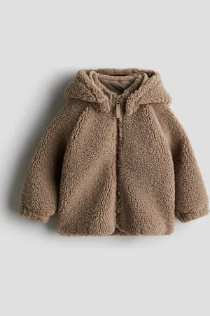 H&M Hooded Pile Fleece Jacket