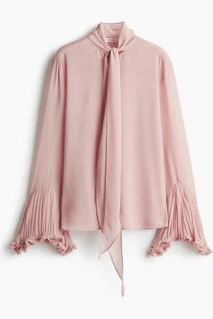 H&M Tie Neck Chiffon Blouse