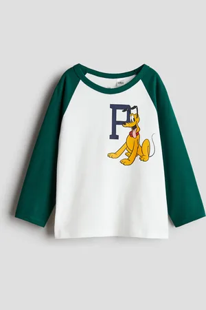H&M Long Sleeve Print Jersey Top