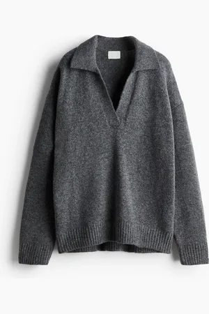 H&M Fine Knit Collared Sweater