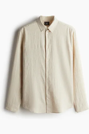 H&M Regular Fit Linen Blend Shirt