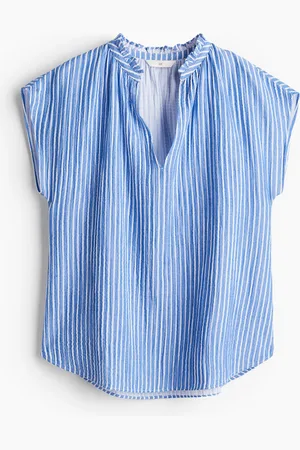H&M Frill Trim Cotton Blouse