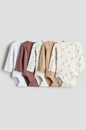 H&M 5-pack Long Sleeve Bodysuits
