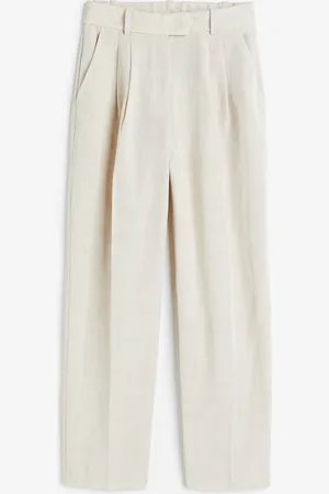 H&M Tapered Linen Blend Pants