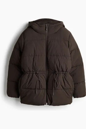 H&M Oversized Drawstring Waist Puffer Jacket