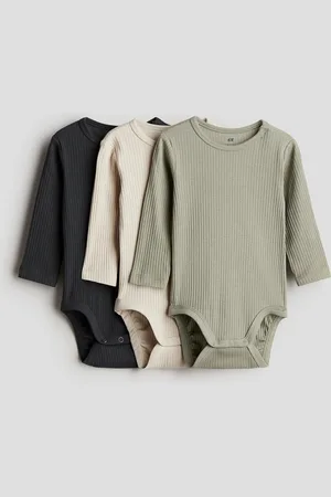 H&M 3-pack Rib Bodysuits