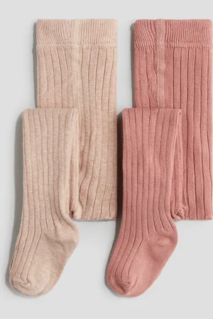 H&M 2-pack Rib Knit Tights