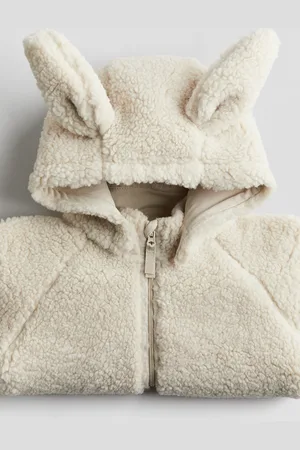 H&M Hooded Pile Fleece Jacket