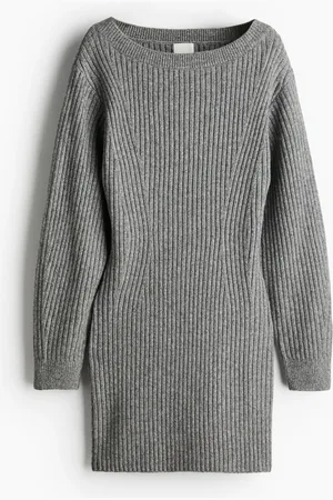 H&M Rib Knit Boat Neck Dress