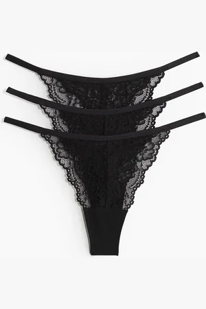 H&M 3-pack Lace Tanga G-strings