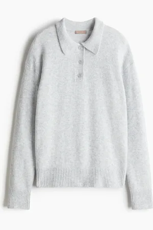 H&M Fine Knit Collared Sweater