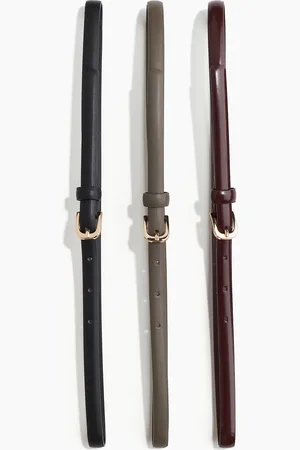 H&M 3-pack Narrow Belts