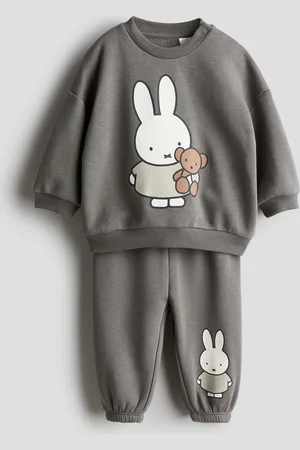 H&M 2-piece Print Sweat Set
