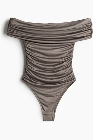H&M Gathered Off The Shoulder Bodysuit