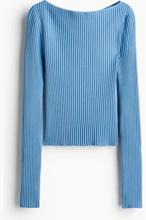 H&M Rib Knit Boat Neck Top