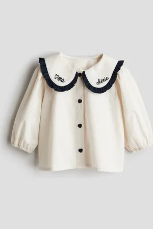 H&M Peter Pan Collar Cotton Blouse