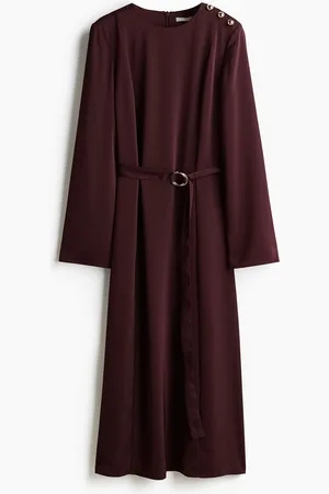 H&M Belted Twill Dress