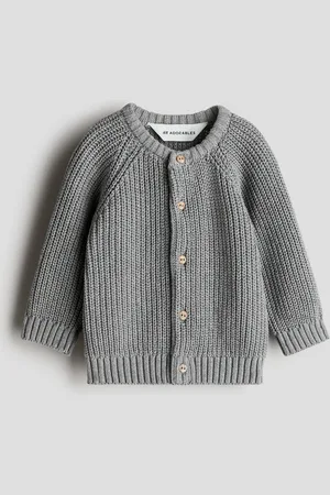 H&M Patent Knit Cotton Cardigan