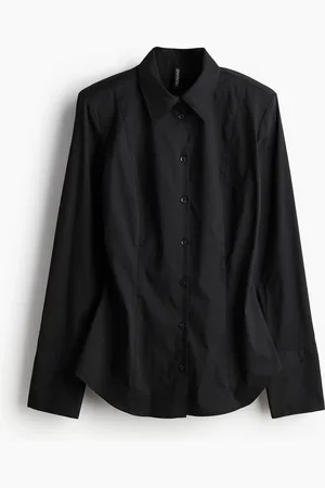 H&M Shoulder Pad Tapered Waist Shirt