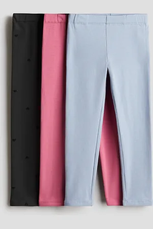 H&M 3-pack Brushed Inside Jersey Leggings