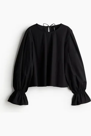 H&M Tie Detail Cotton Blouse
