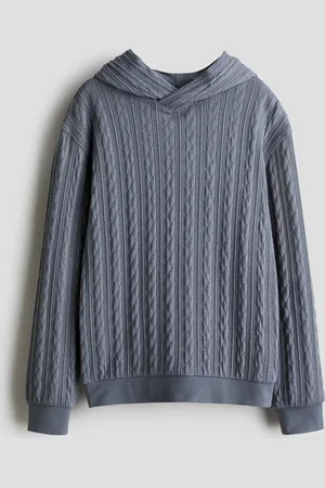 H&M Cable Knit Look Hoodie