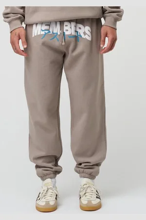 Hallenstein Brothers Members Print Baggy Fit Track Pants in