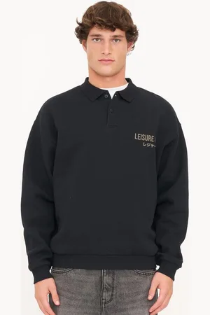Hallenstein Brothers Heavyweight Leisure Club Long Sleeve Polo in