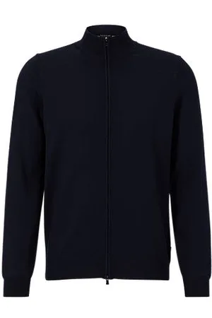 HUGO BOSS Virgin-wool cardigan in a regular fit