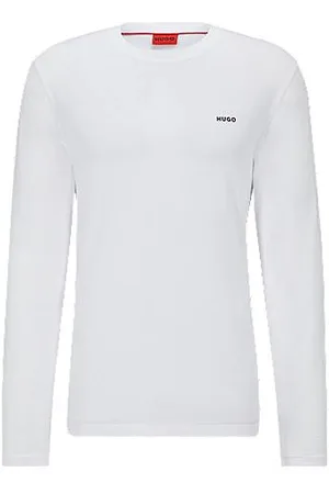 HUGO BOSS Cotton-jersey T-shirt with logo print
