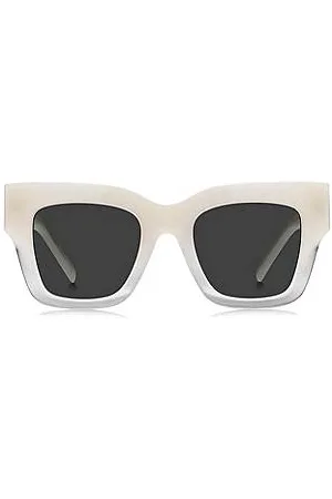 HUGO BOSS Opal-acetate sunglasses with signature hardware