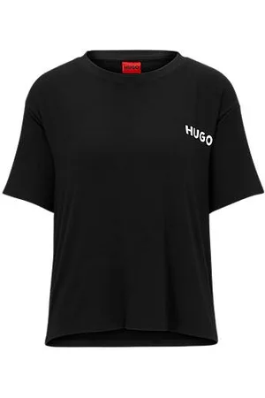 HUGO BOSS Relaxed-fit pyjama T-shirt in stretch jersey