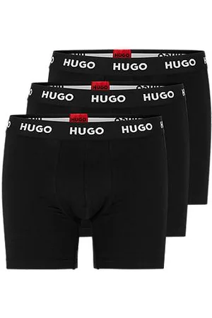 HUGO BOSS Three-pack of longer-length stretch-cotton boxer briefs