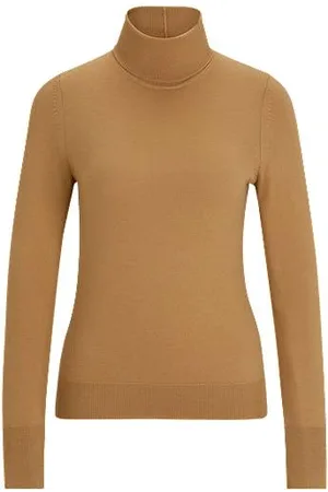 HUGO BOSS Rollneck sweater in virgin wool