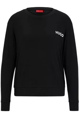 HUGO BOSS Relaxed-fit pyjama T-shirt with logo print