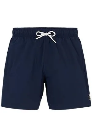 HUGO BOSS Swim shorts with signature stripe and logo