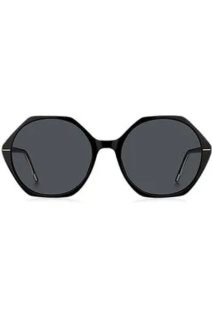 HUGO BOSS Acetate sunglasses with angular frames