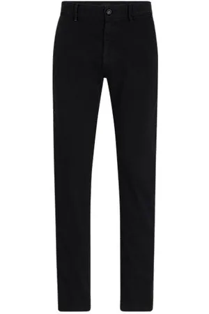 HUGO BOSS Slim-fit chinos in stretch-cotton satin