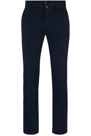 HUGO BOSS Slim-fit chinos in stretch-cotton satin