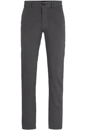 HUGO BOSS Slim-fit chinos in stretch-cotton satin
