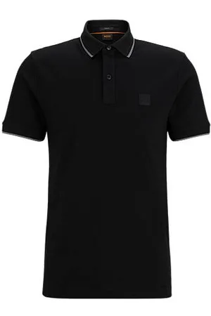 HUGO BOSS Slim-fit polo shirt in stretch-cotton piqué