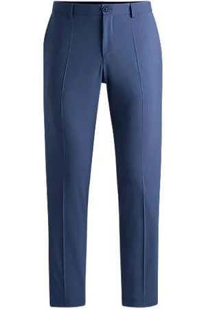HUGO BOSS Modern-fit trousers in a performance-stretch wool blend