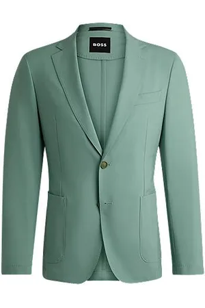 HUGO BOSS Slim-fit jacket in a performance-stretch wool blend